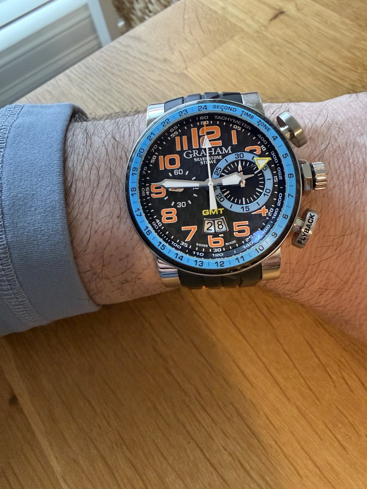 Graham Silverstone Stowe GMT Automatic Limited Edition to 500 Pieces Men’s