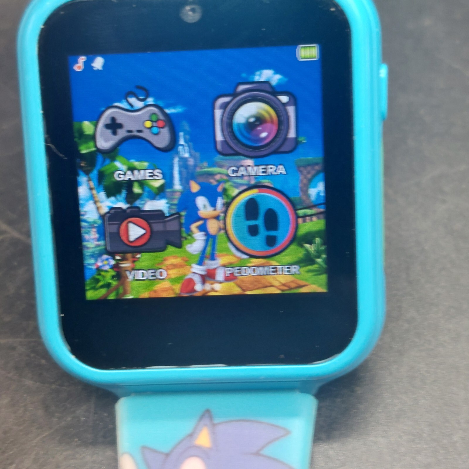 Sega Sonic The Hedgehog Interactive Kid’s Watch Blue Accutime Camera Games Video