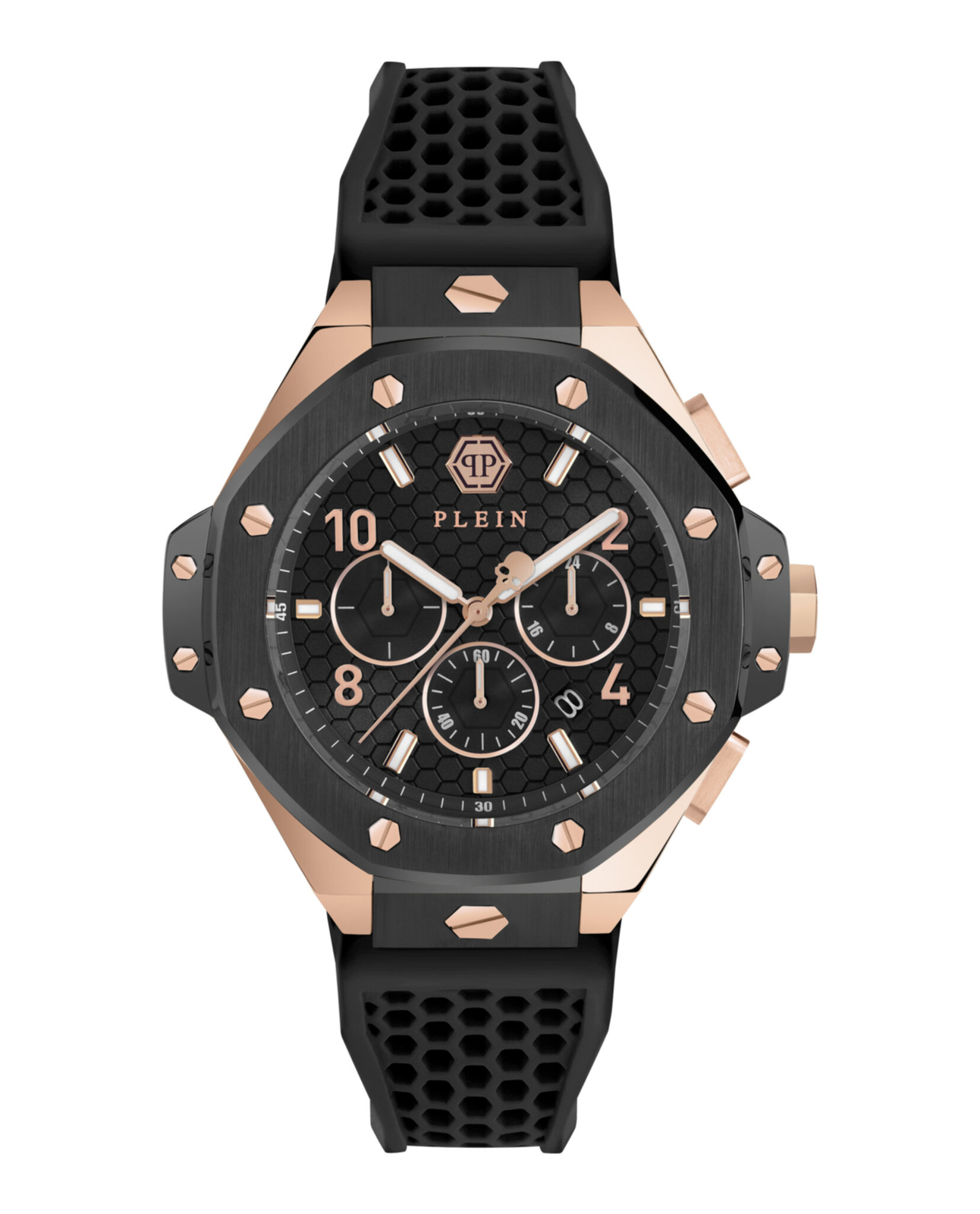 Philipp Plein Mens Two Tone 46mm Strap Fashion Watch