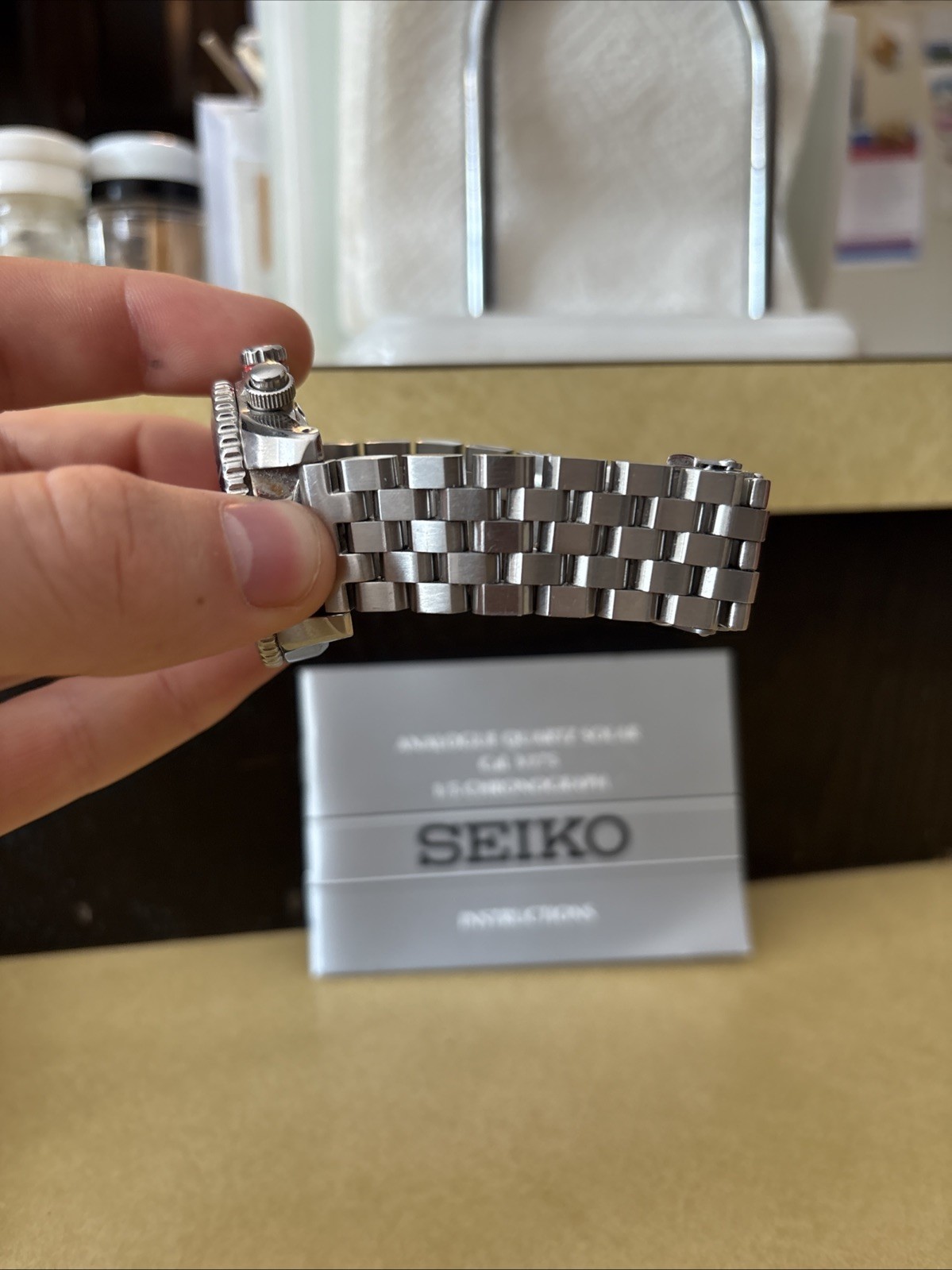 Seiko Prospex SSC017 Solar Chronograph Diver Pepsi 200M V175 Watch