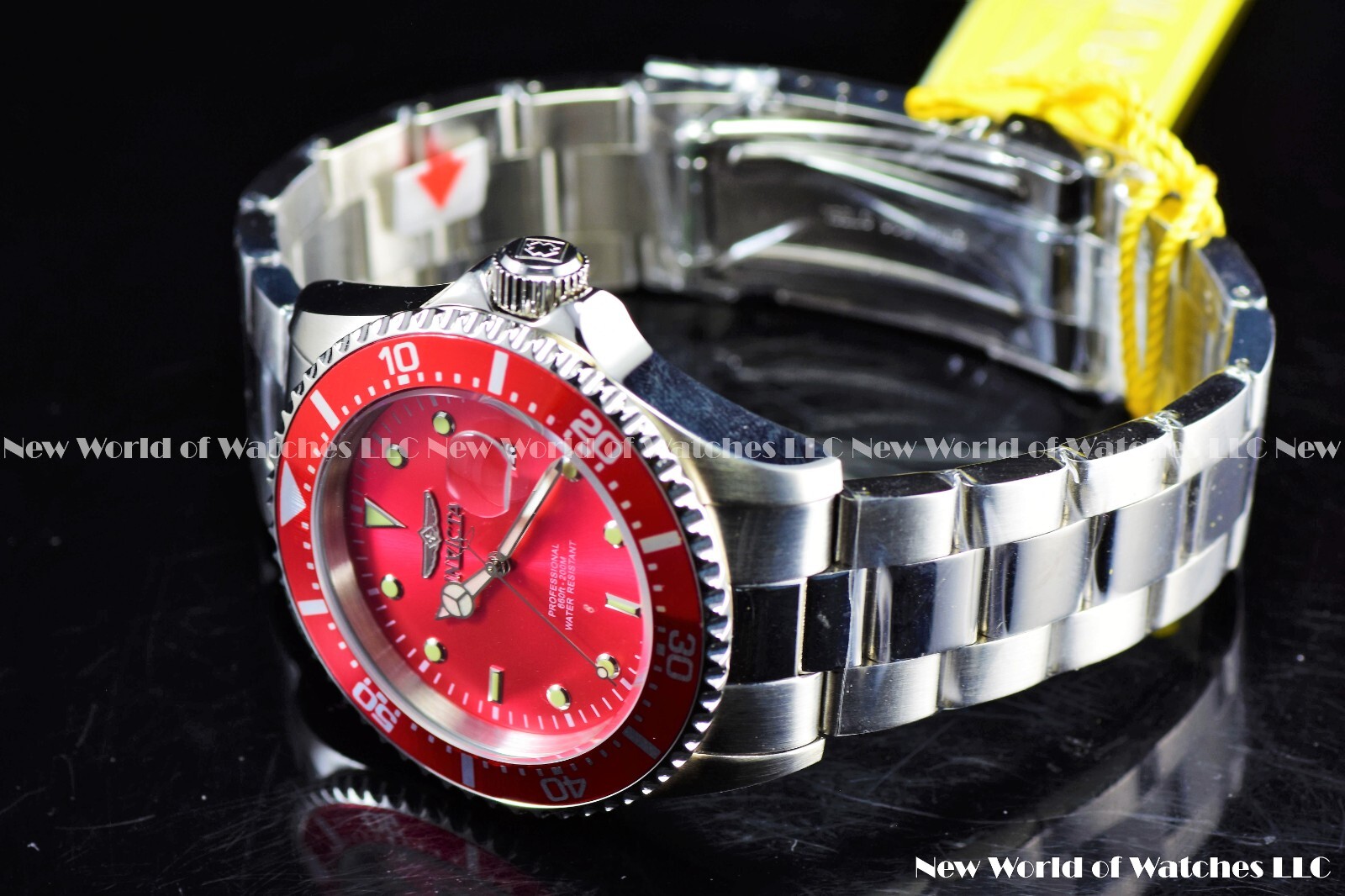 Invicta Men’s Pro Diver Silver Dial Diamond Bezel Stainless Steel Bracelet Watch