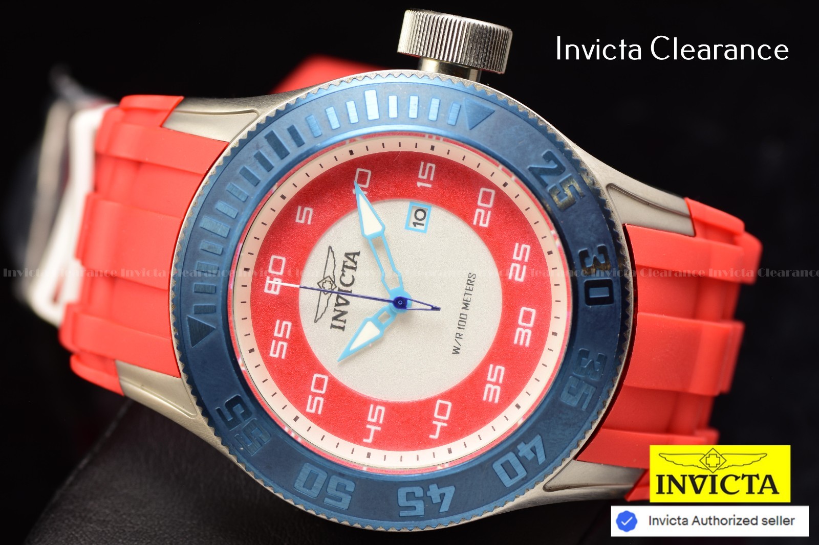Invicta Racing Downforce Men’s Quartz 56mm Blue Gold Tone Dial 200m Watch
