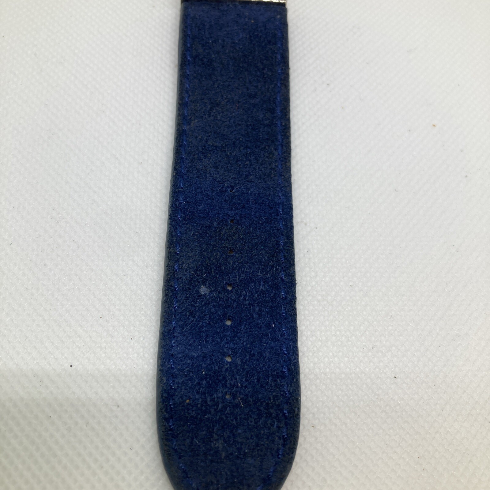 Unique Multicolor Jeweled Working Guess Watch, Blue Genuine Leather Band