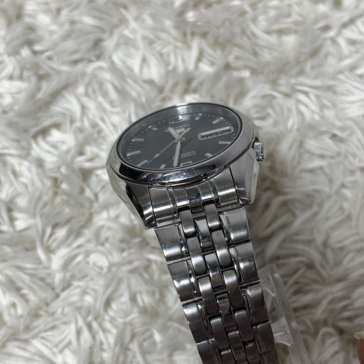SEIKO5 Automatic Black Dial Transparent Back Seiko Watch Seiko Five
