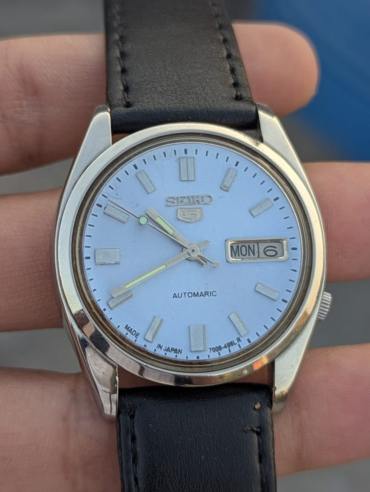 Seiko 5 Men’s Automatic Watches 7009 | Sunburst Sky blue Dial | Japan Made