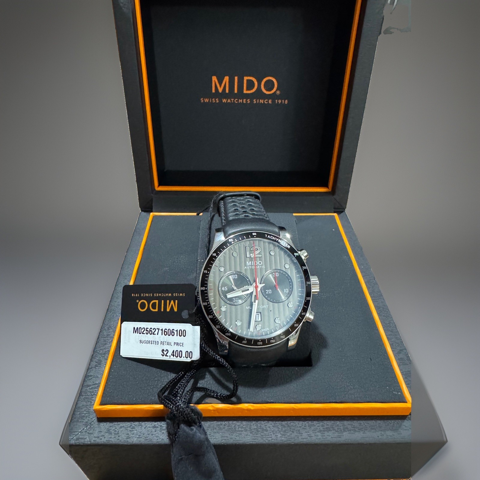 New Mido Multifort Chronograph – Unworn in Original Box PLEASE READ DESCRIPTION.