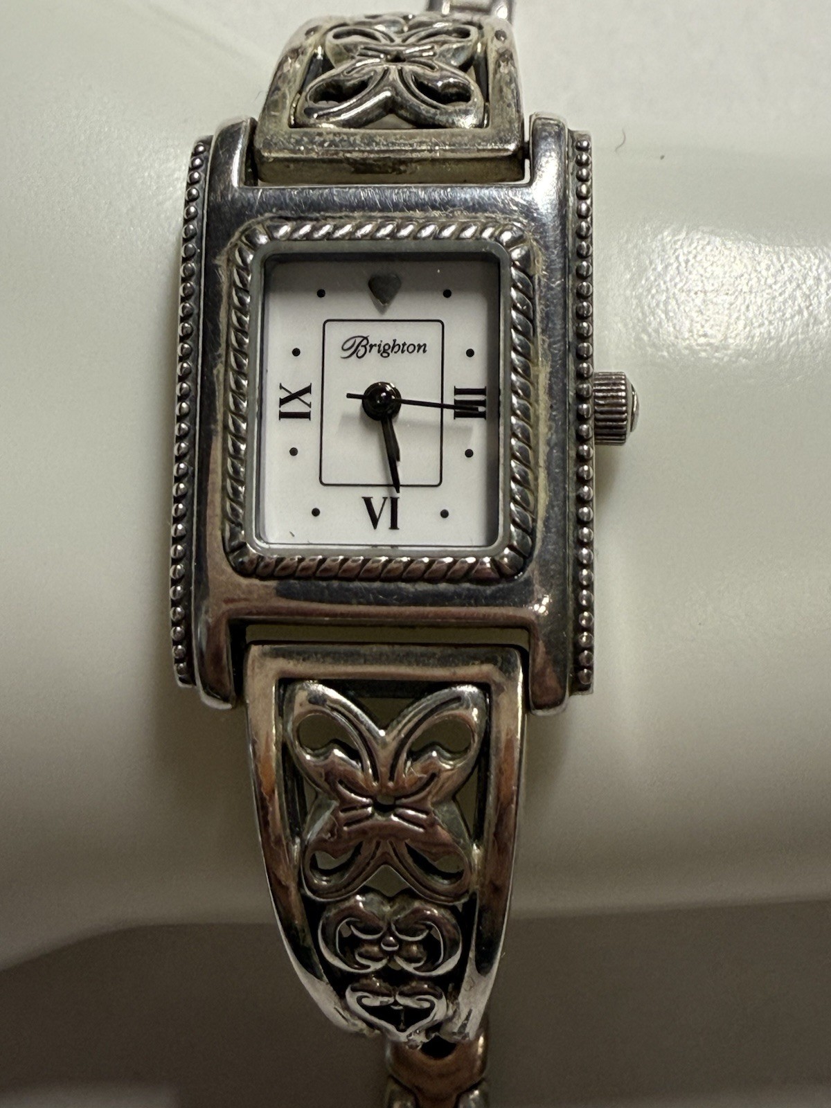Brighton Hamilton Classic Silver Plated Bracelet Watch UNTESTED