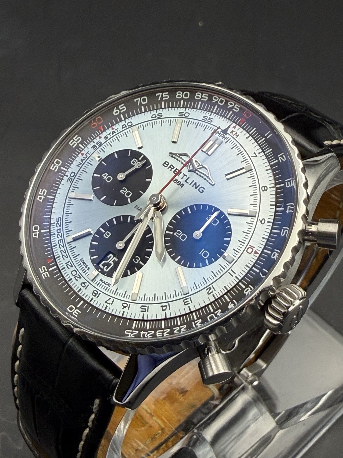 Breitling Navitimer B01 Chronograph 43mm AB0138241C1P1 Ice Blue Dial Warranty