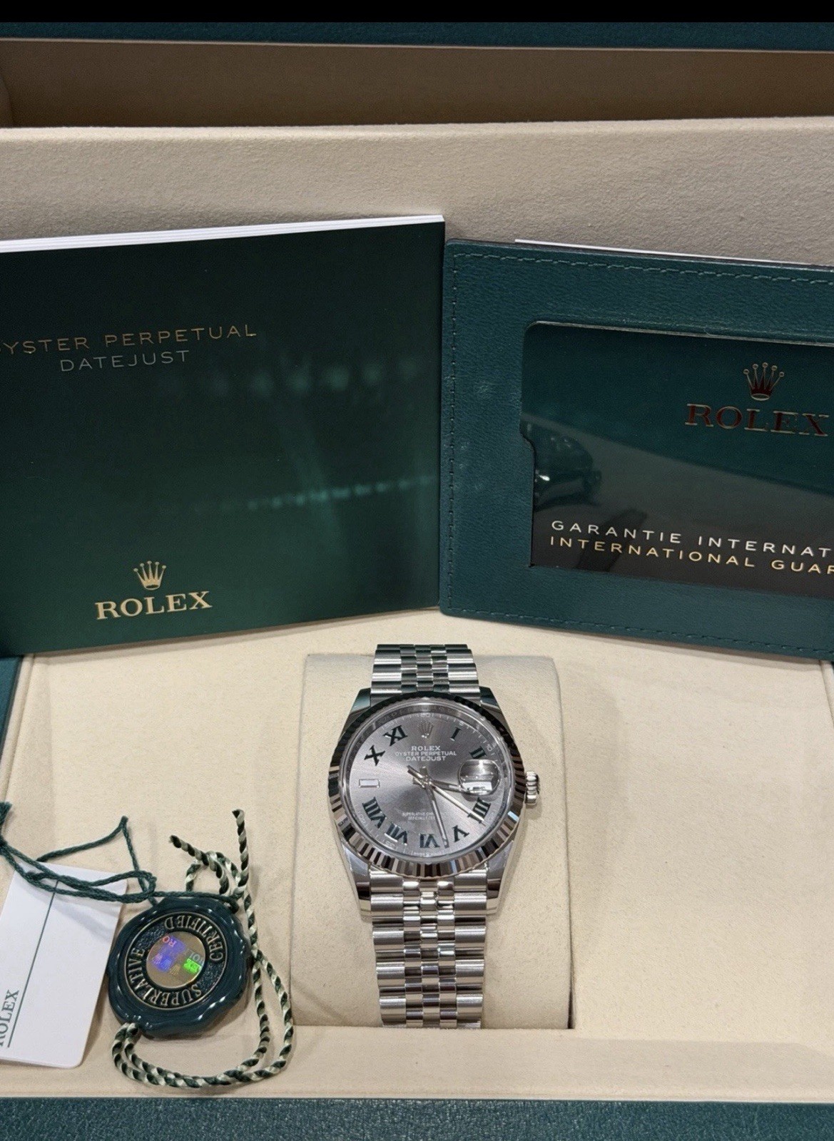 NEW 2026 Rolex Datejust 36MM “Wimbledon” Fluted Bezel, Jubilee, FULL SET