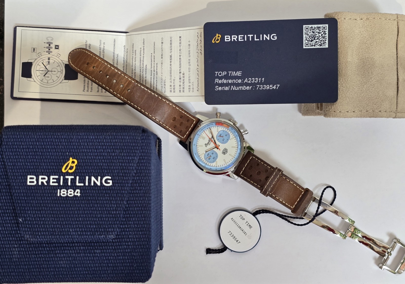 Breitling Top Time Deus, Exceptional Condition with Manufacturer Warranty