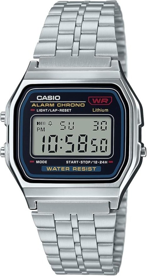 Casio A159WA-N1JH Retro Digital Watch Silver Stainless Steel JDM NEW JAPAN