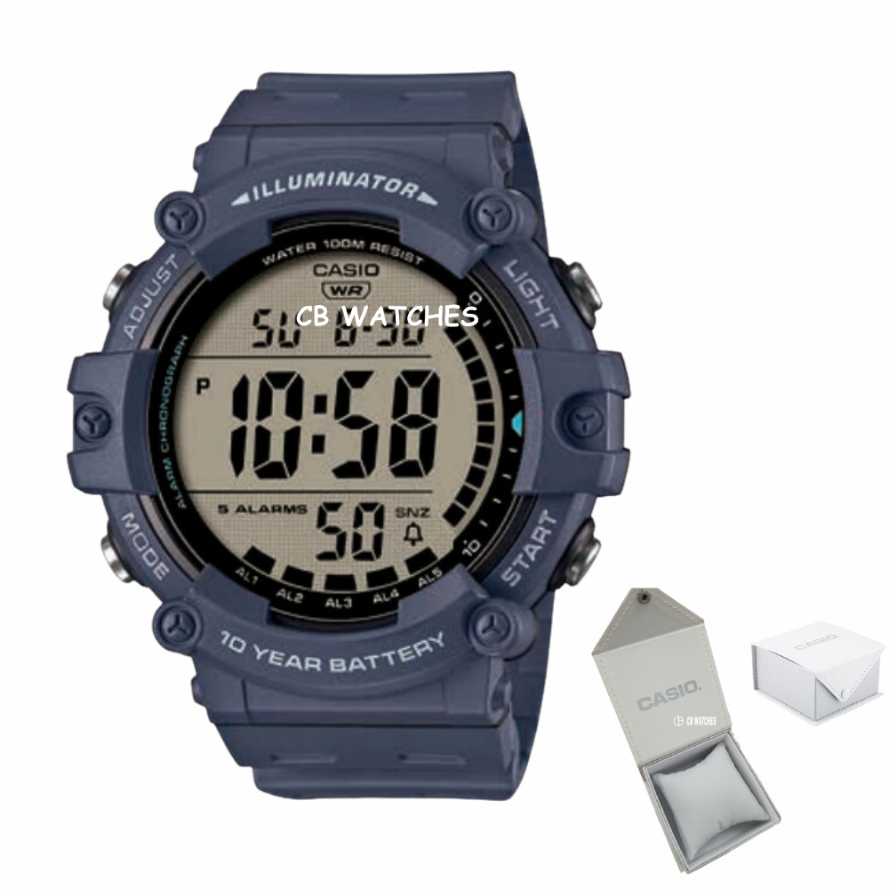 Casio multi-functional digital watches AE-1500WH-2AV 10 years Battery