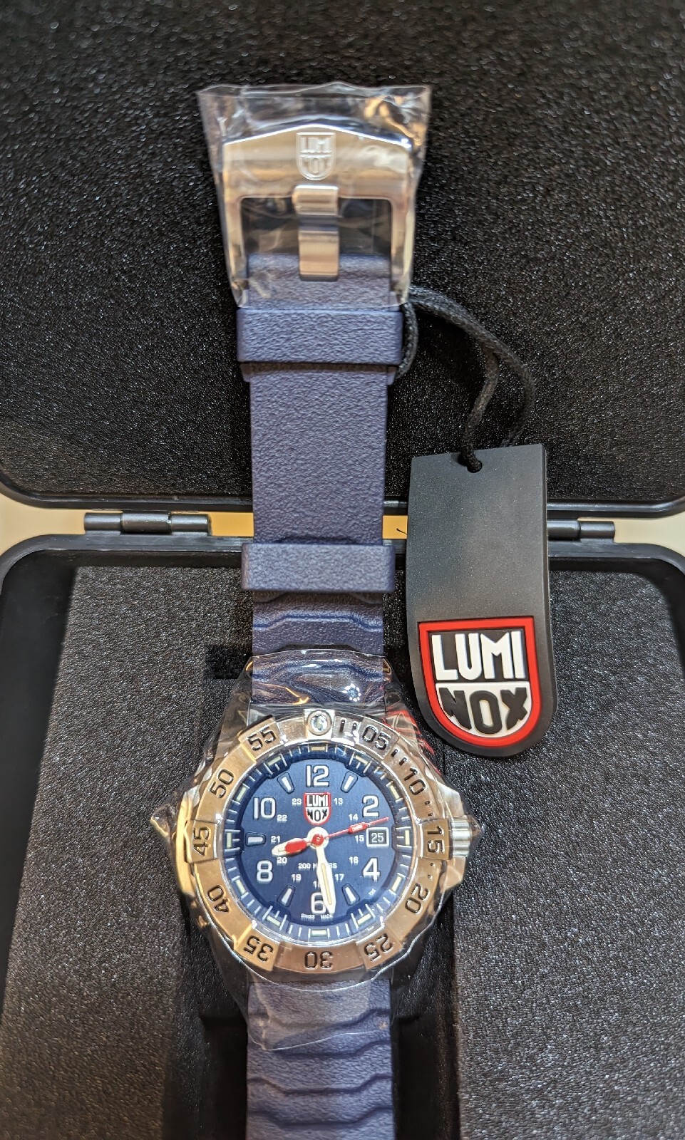 NEW Luminox Navy Seal 200m Dive Sapphire Blue Dial / Blue Band Watch XS.3253