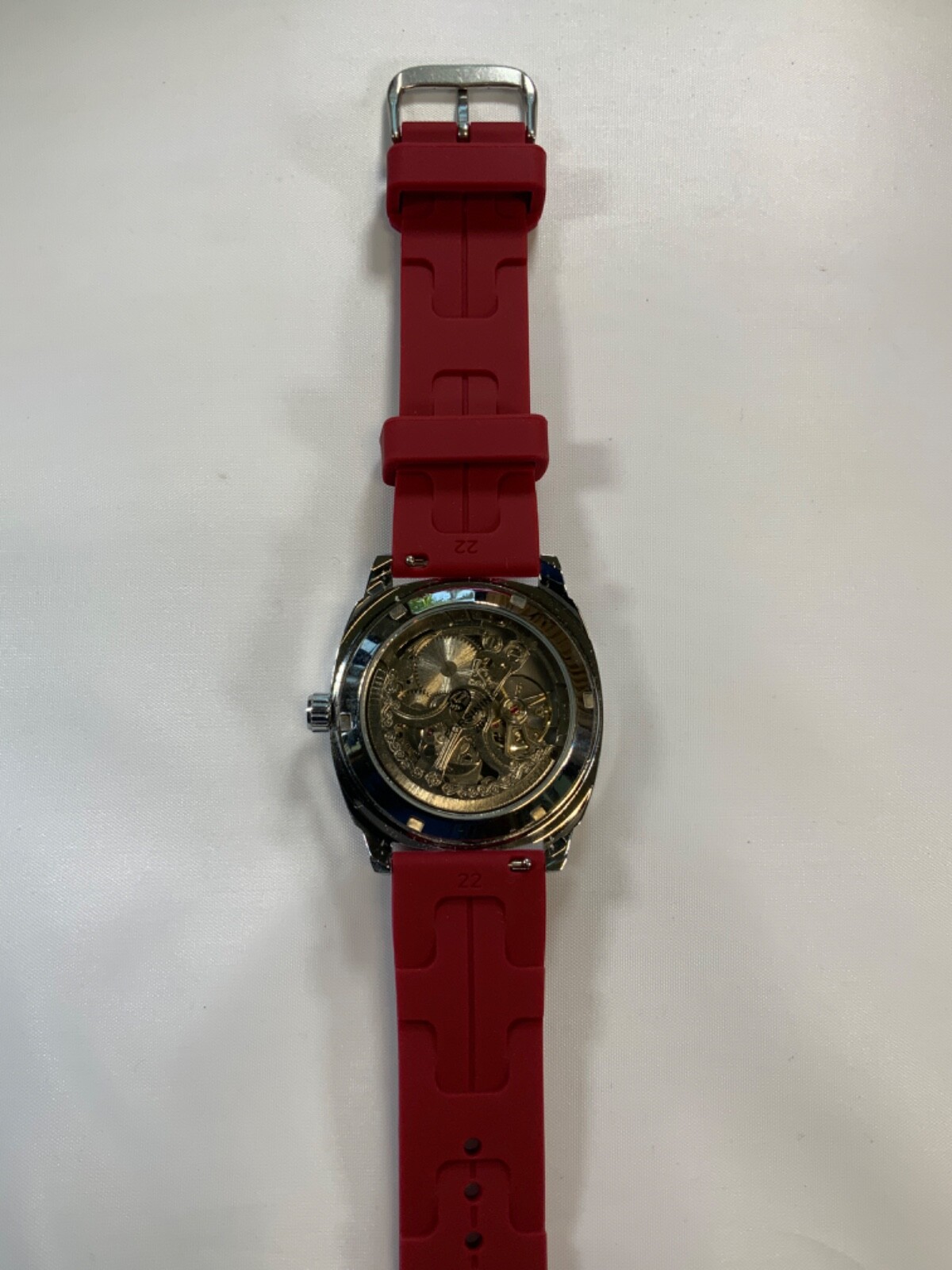 Forsining mens automatic skeleton style watch with band style and color options