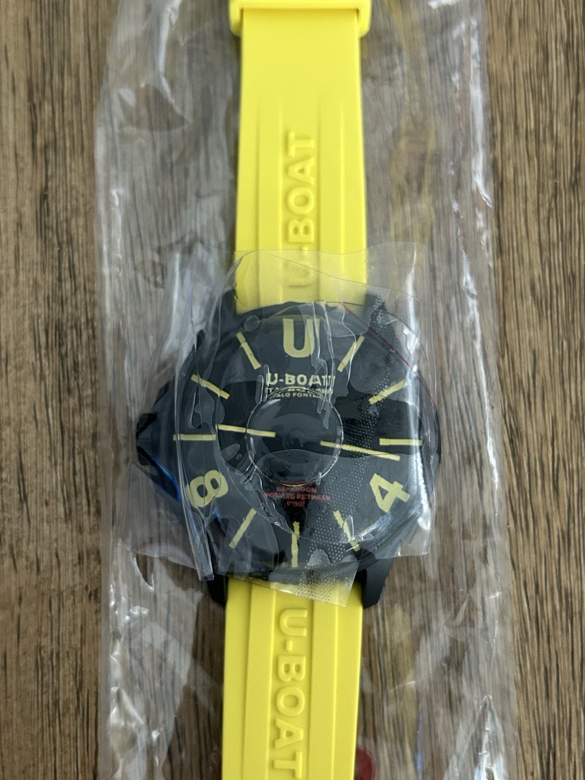 (AS IS) U-Boat 9522/A Darkmoon Yellow IPB Mens Watch 44mm 5ATM