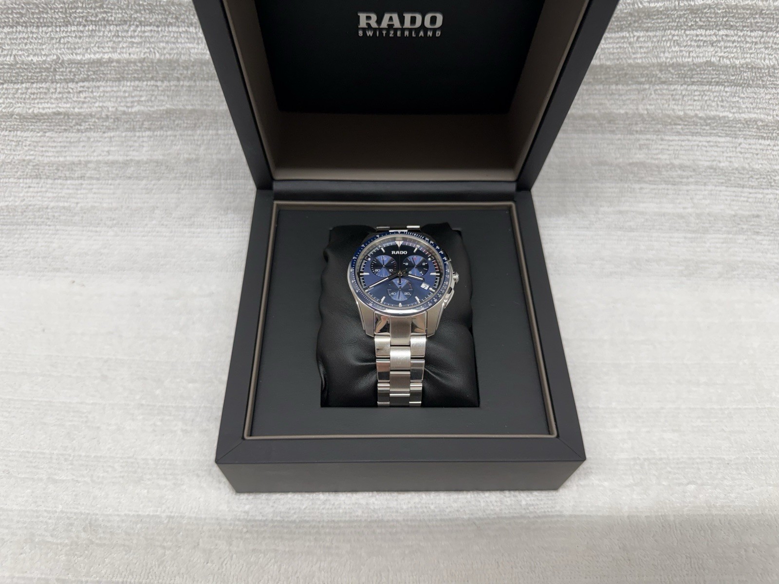 Rado Hyperchrome Quartz Chronograph Blue Dial Stainless Men’s Watch R32259203