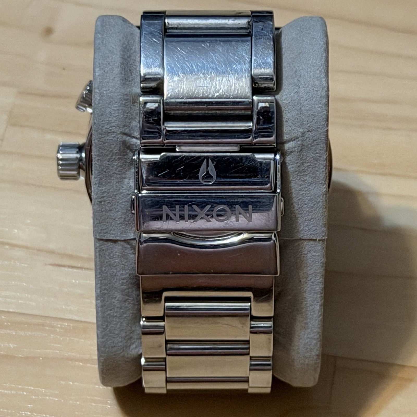 Nixon The 51-30 “Simplify” Black Silver Men’s Surf Analog Tide Watch RUNS READ