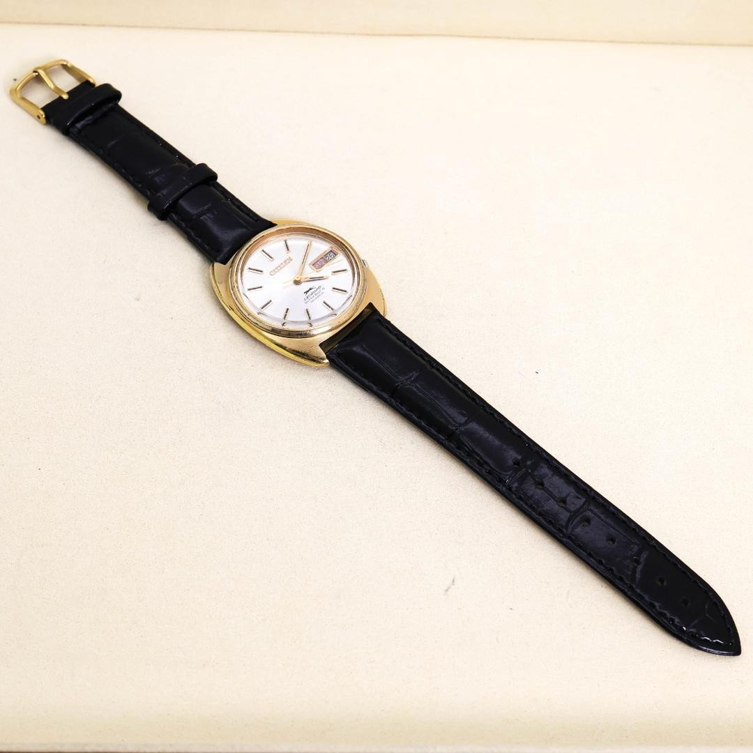Citizen Leopard Super Beat 8 Automatic 26 Jewels Gold Black Watch
