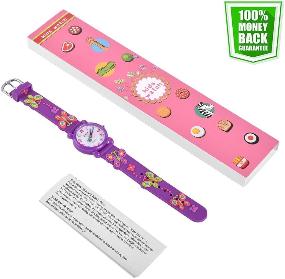 Fun and Durable 3D Cartoon Watch for Kids – Waterproof, Ages 3-8 Gift Box Inc…