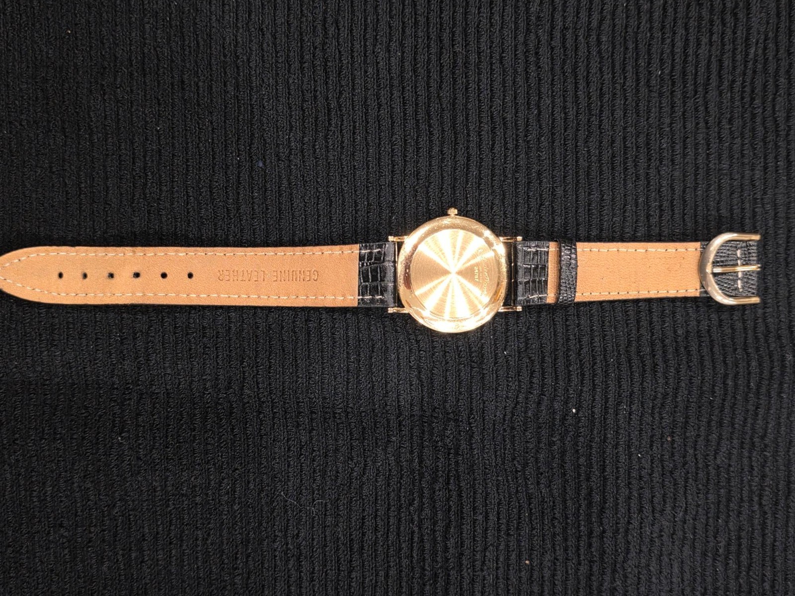 Lucien Piccard 24787 – 14K Solid Gold, Diamond 12O, Swiss Quartz, Pristine