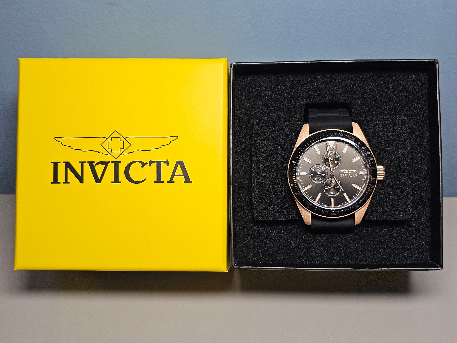 Invicta Aviator Nomad Men’s Quartz Watch – 45mm – Black – (38407) -New in Box!