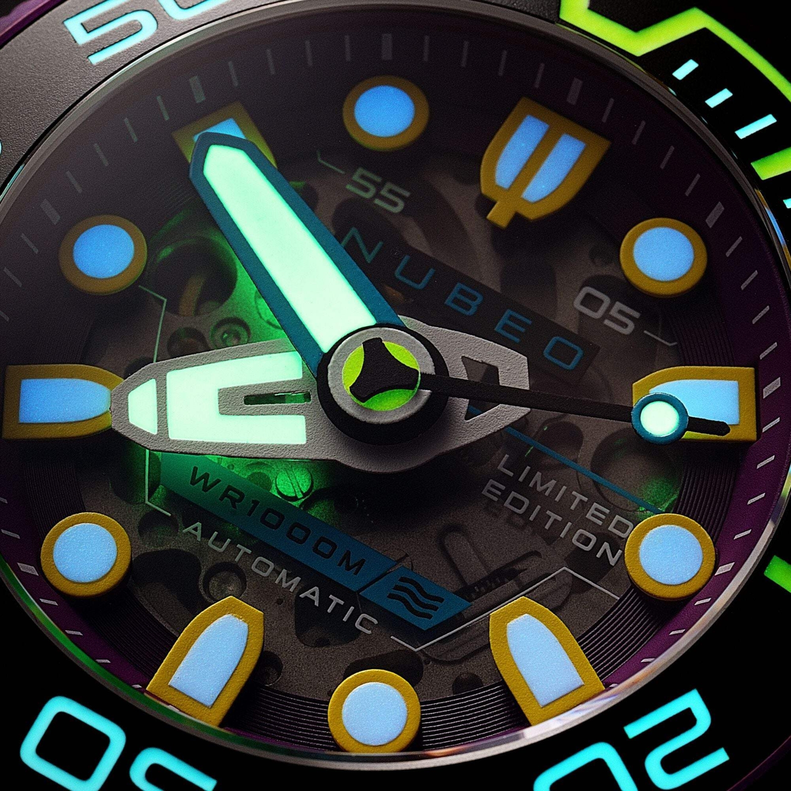 Ventana Skeleton Automatic Limited Edition Purple / Purple | Purple Dial Wristwa
