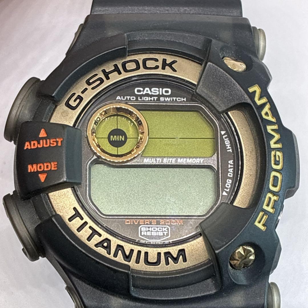 G-Shock Frogman Men’s Digital Watch Black Rare Japan Used 0713476