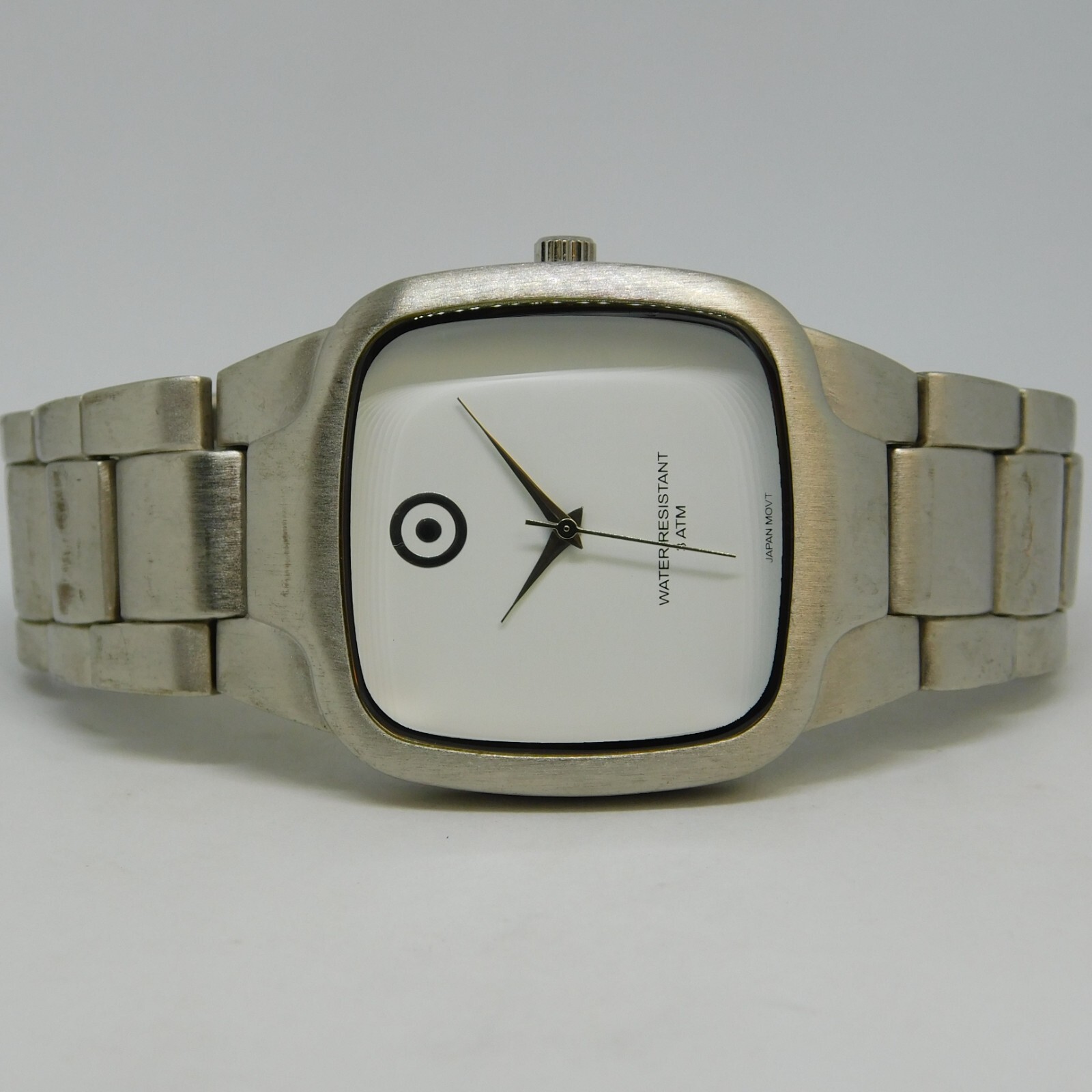 Target SR626SW Silver Tone Quartz Analog Men’s Watch Sz. 7 3/4″ New Battery