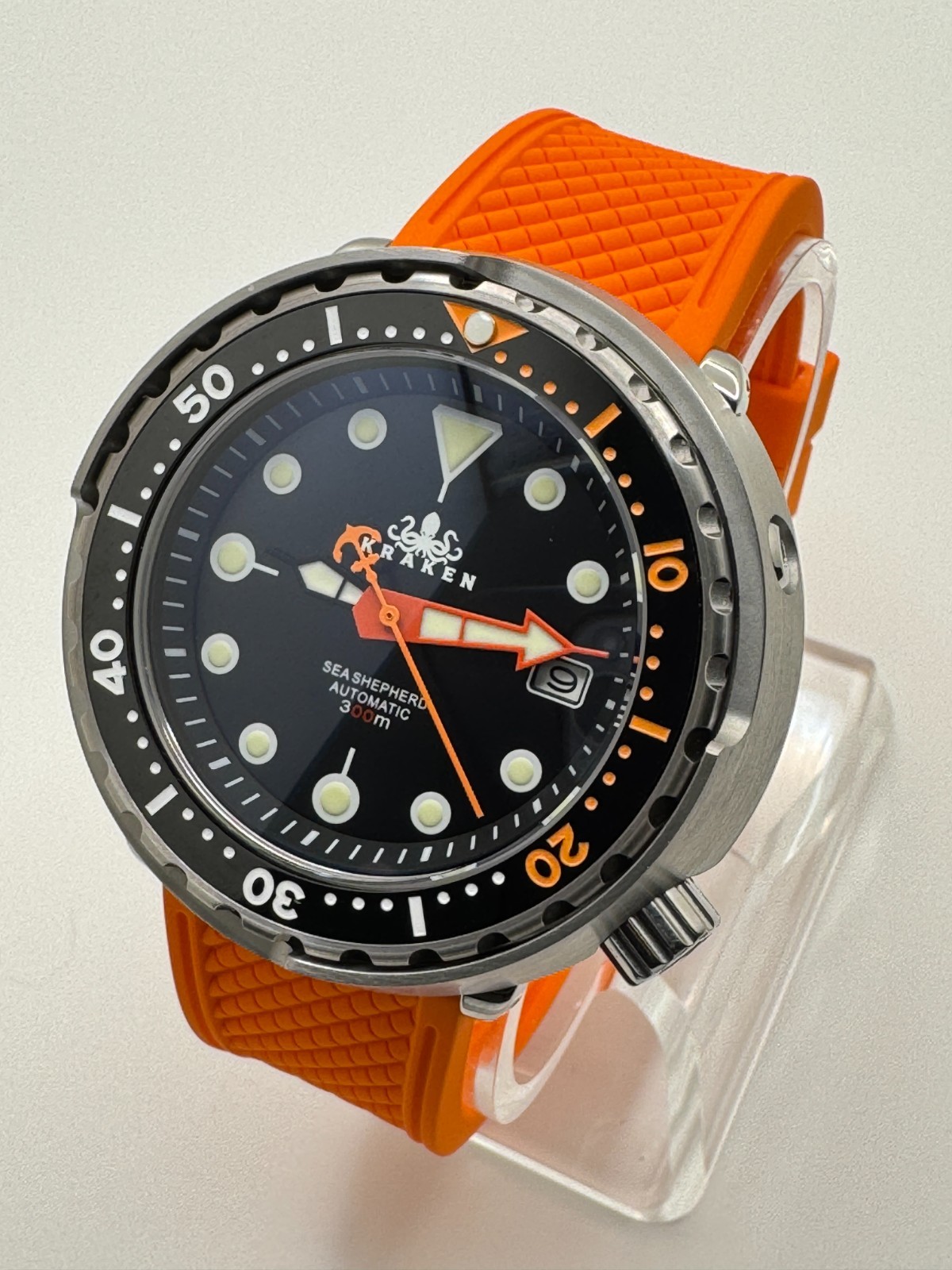 Automatic KRAKEN Black ‘Tuna’ Divers Watch 30ATM WR (SEIKO TMI) NH35 Japan Movt