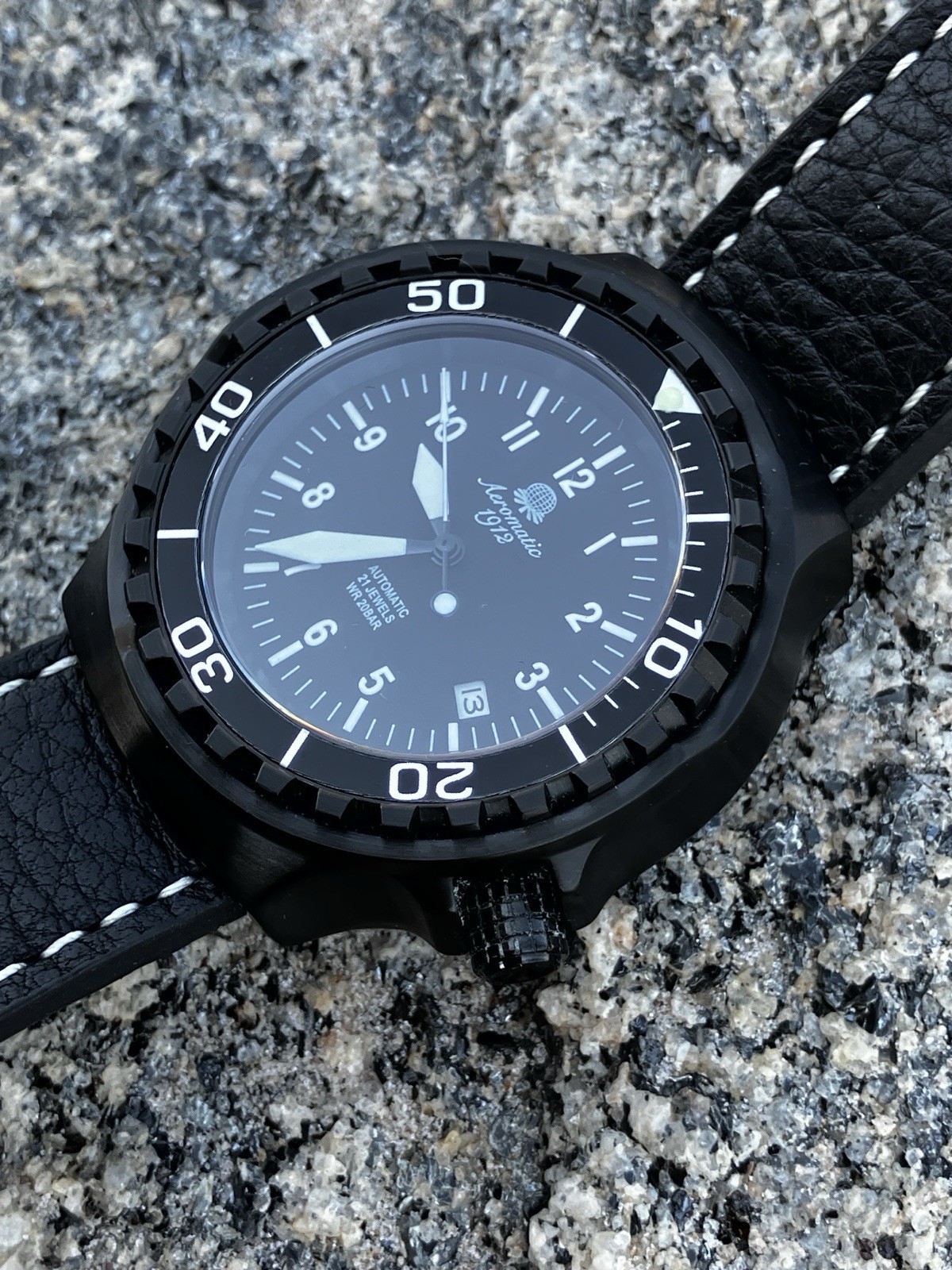 Mens Aeromatic Automatic Wristwatch Germany