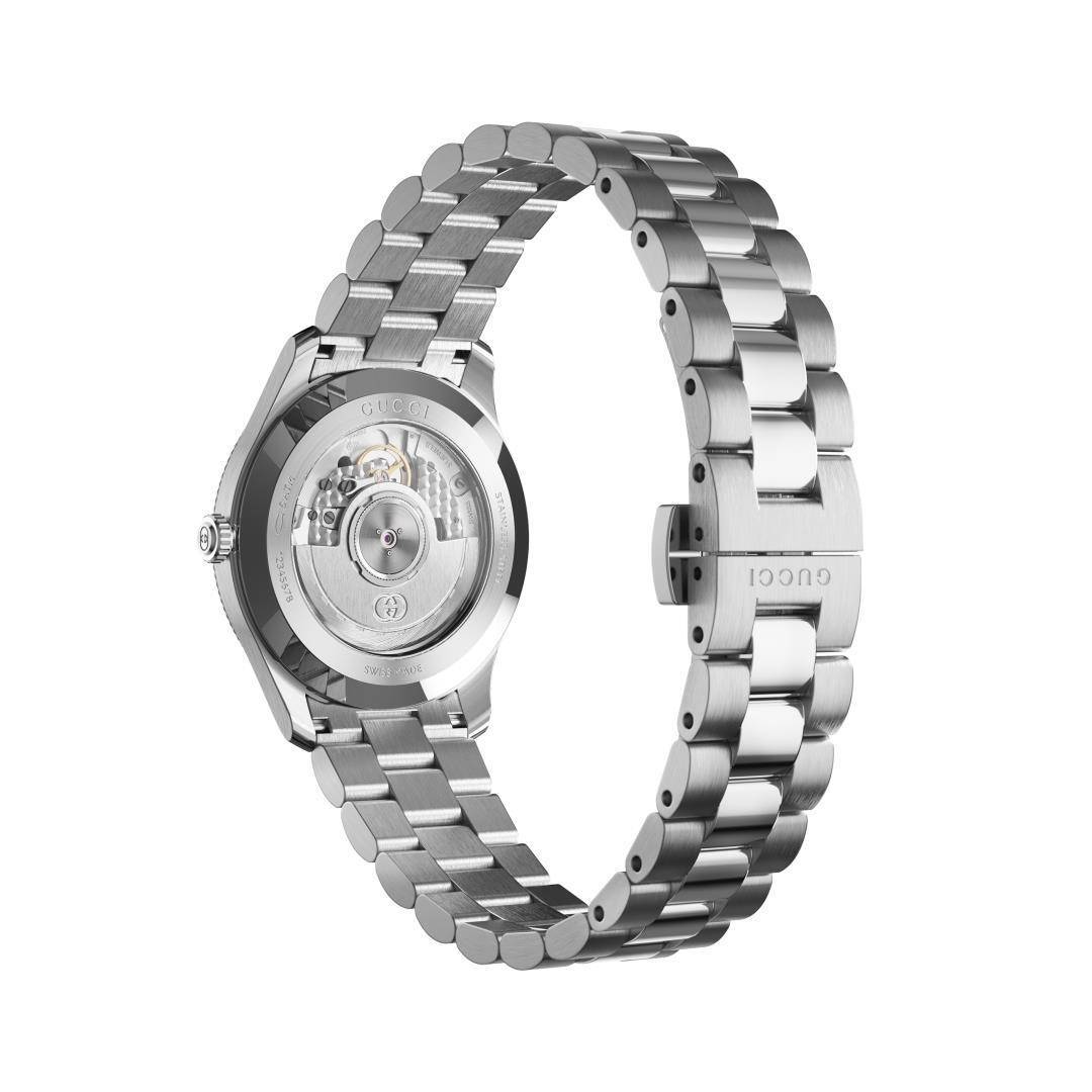 Gucci G-timeless Automatic Watch YA126390 Men’s Silver Gold Watch 40mm New