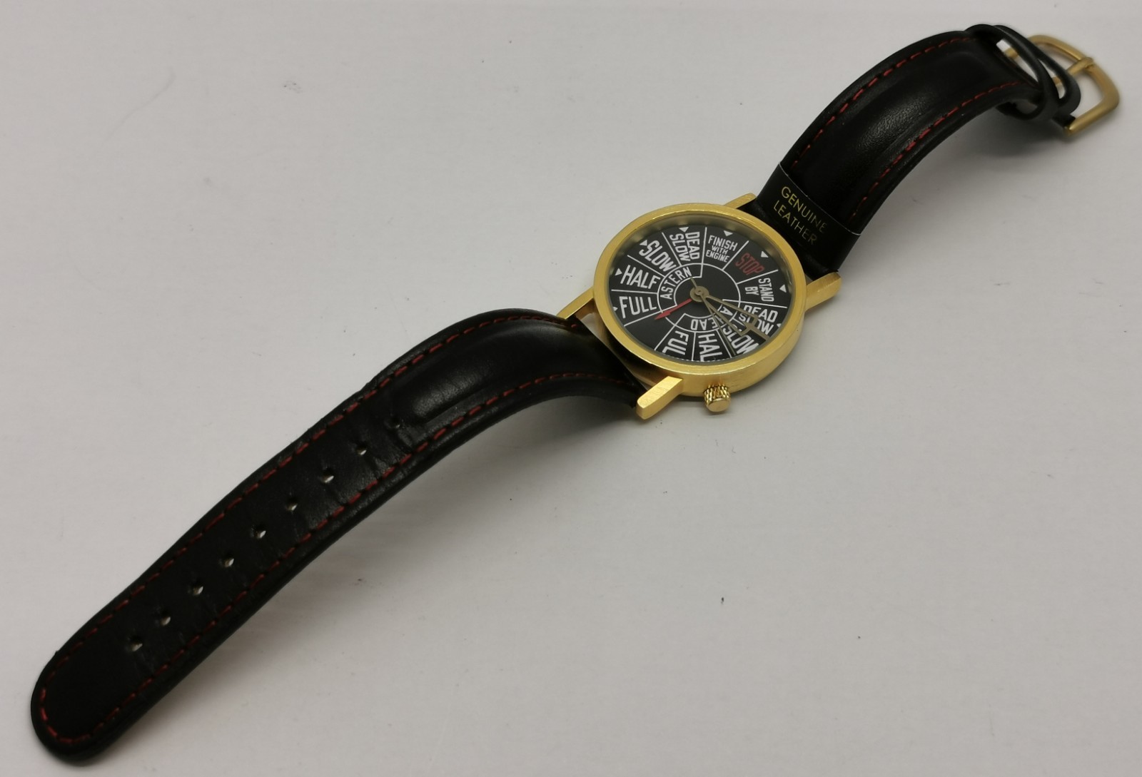 Vtg 2016 Unemployed Philosophers Guild Ship EOT Chadburn 33mm Quartz Gents Watch
