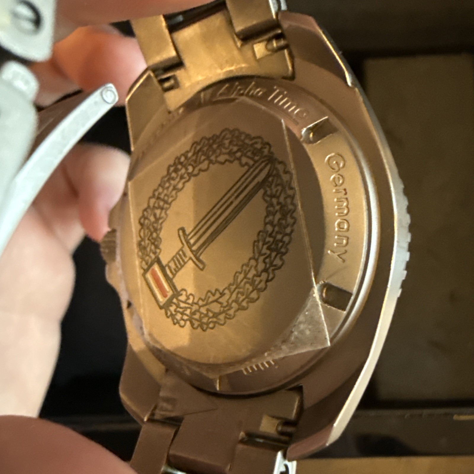AlphaTime Mission Timer Titanium Dive Watch Fricker Case Made In Germany RARE