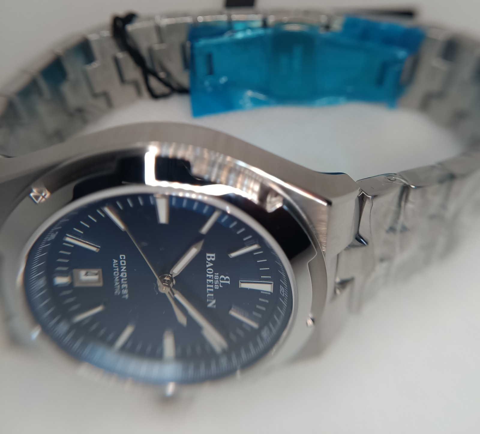 Over Seas Conquest Integrated Bracelet Automatic Sapphire Stainless Steel 50mWR