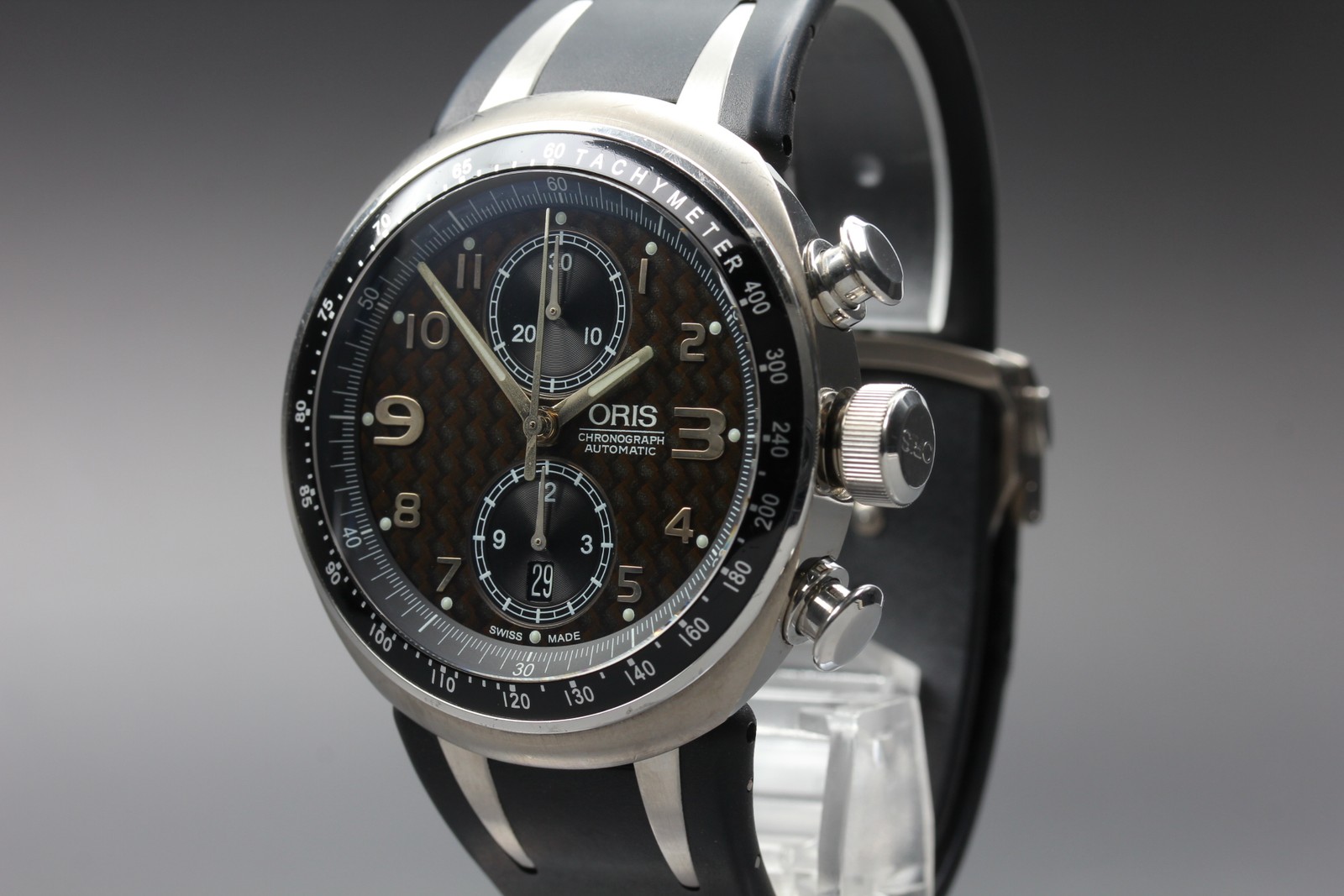 Limited ORIS Williams TT3 7587 Automatic Chronograph Brown Dial Men’s Watch 43mm