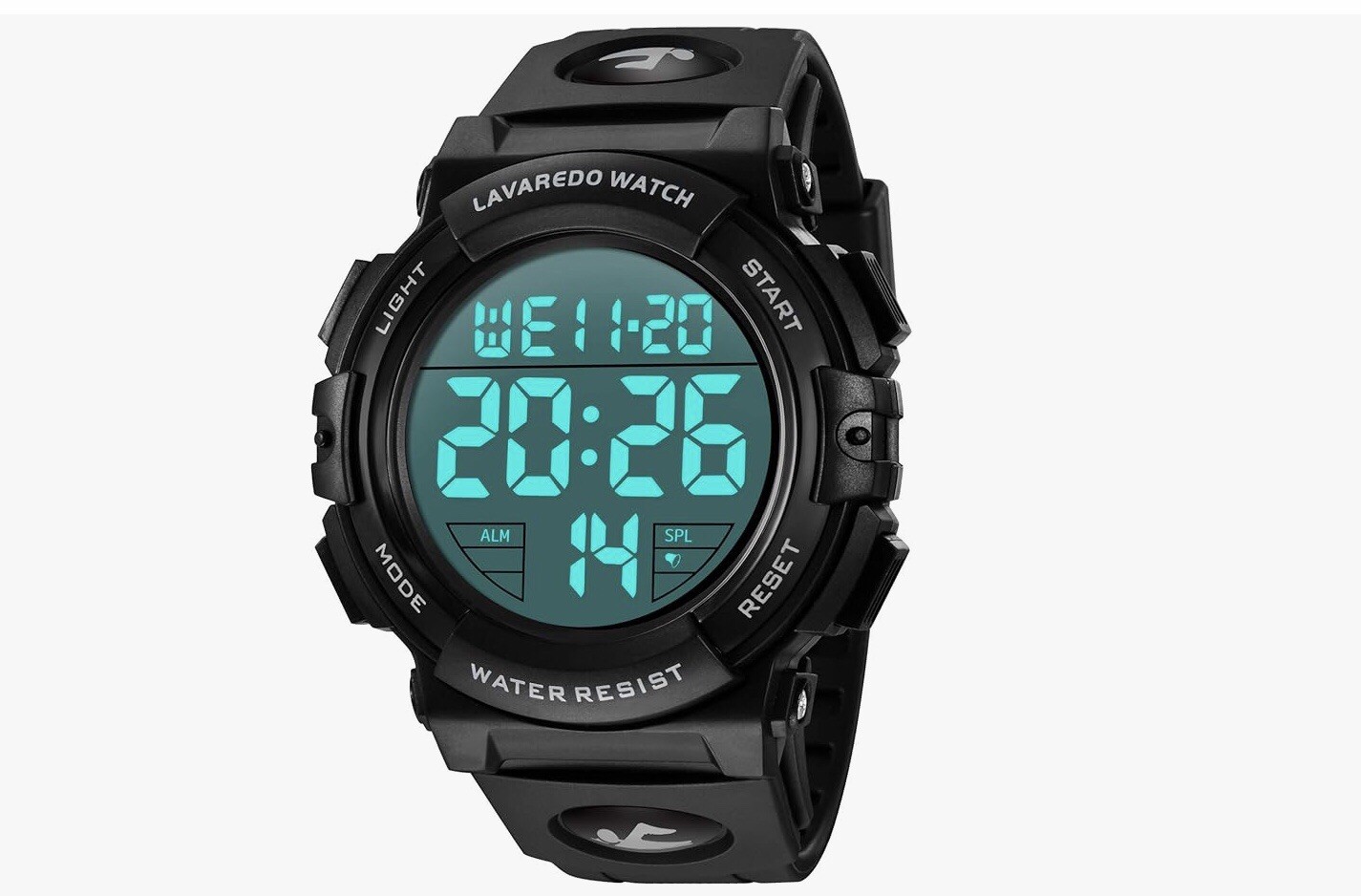 L LAVAREDO Mens Digital Watch Sports Military Watches Please Specify Blue Or Re