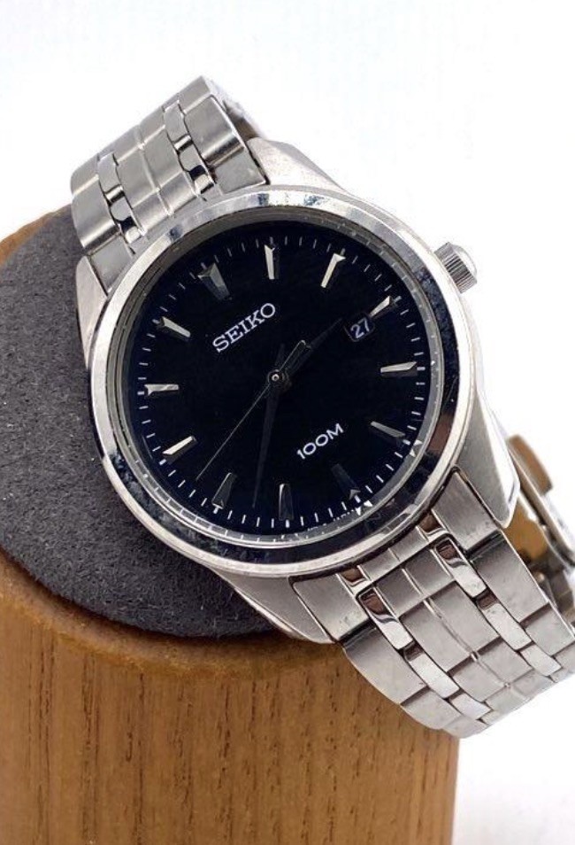 28mm SEIKO Bracelet Women’s Watch Date Japanese Vintage Quartz