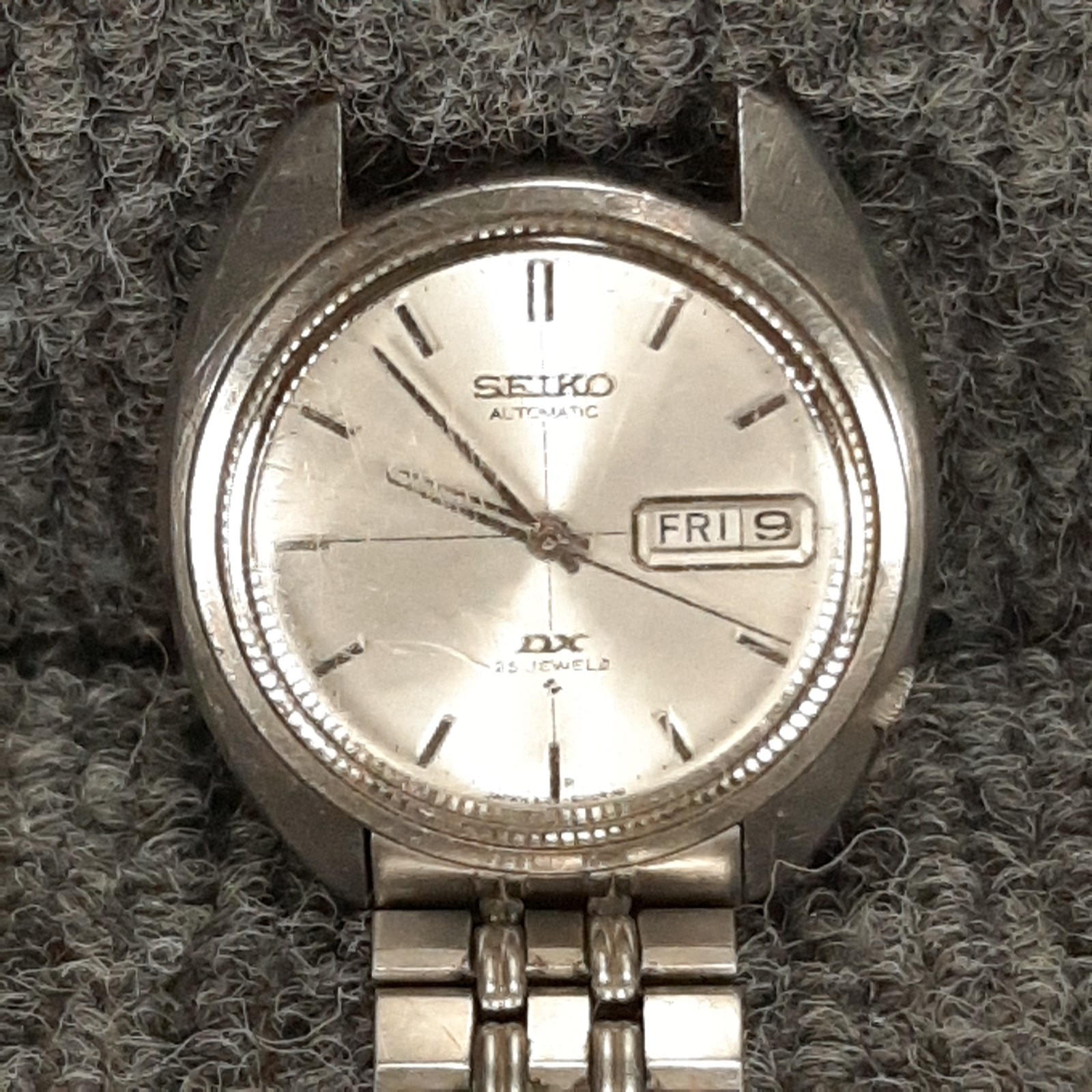 1969 Seiko Automatic DX 25 Jewel 6106-6003 Vintage Waterproof Japan A-Runs-READ