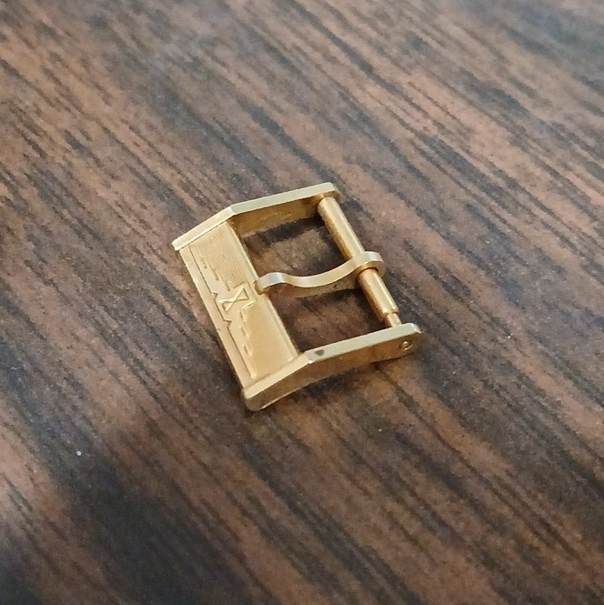 FIBBIA LONGINES LAMINATA ORO 16 mm BUCKLE LONGINES 16 mm GOLD PLATED