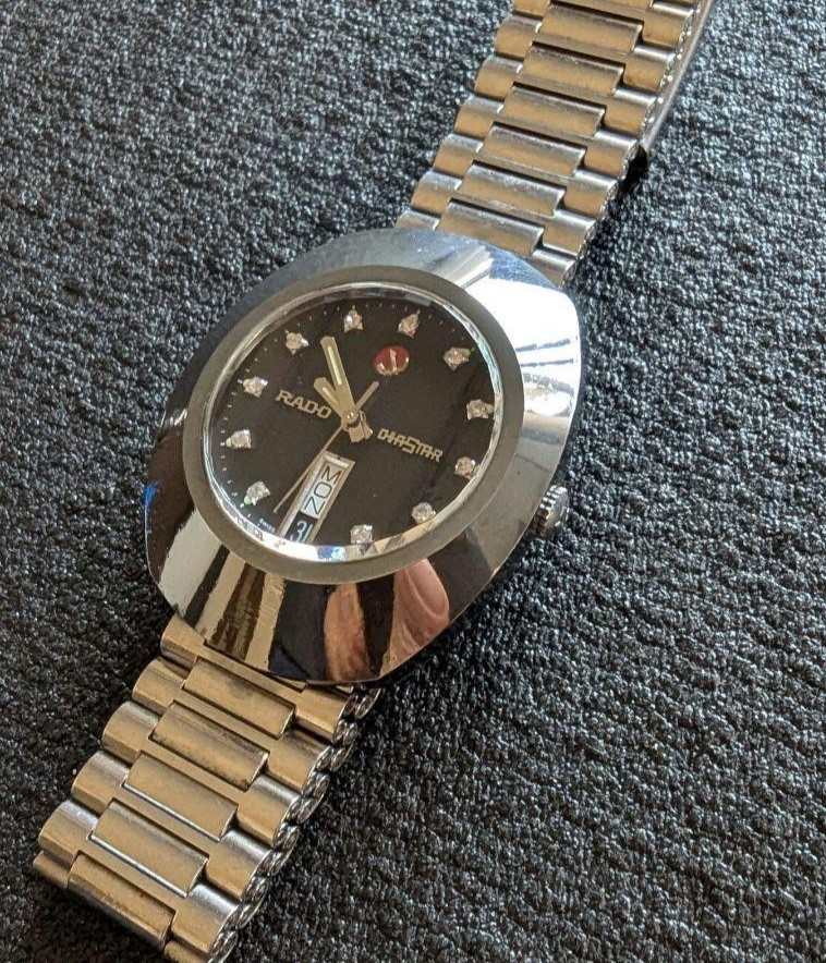 RADO DiaStar 636.0308.3 Automatic Day Date Wristwatch Used Tested Working