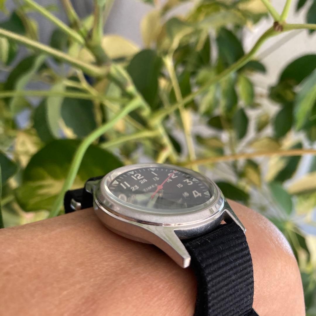 Timex J.Crew Collaboration Rare Classic Watch Black Nylon Strap