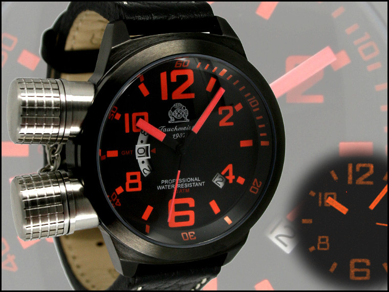 German U-Boot HORIZONTAL Crown Protection SWISS GMT T0200