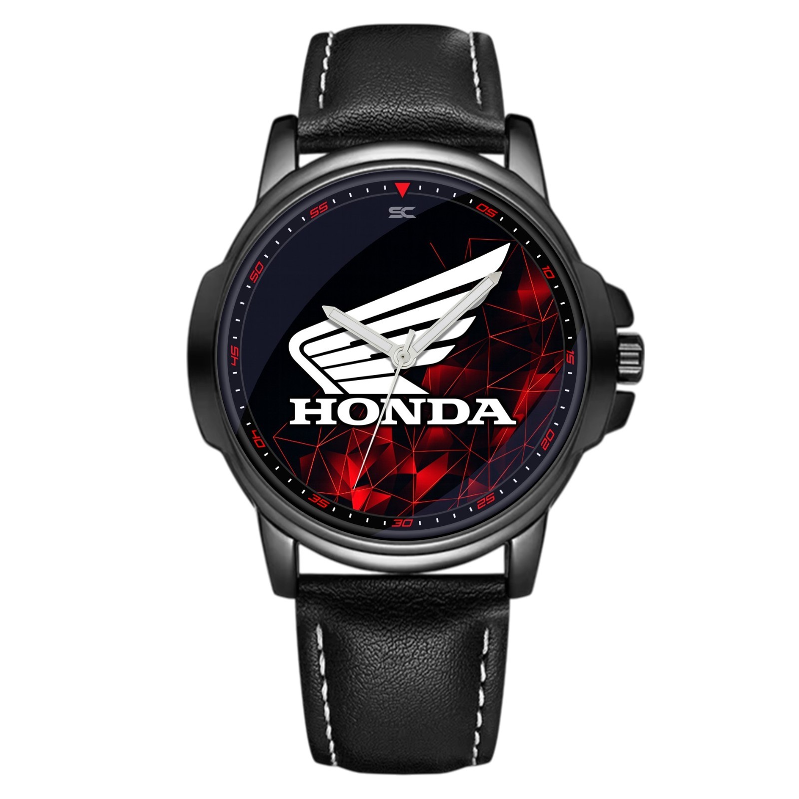 Honda Racing Sport Passion Bikers Fan Art Quartz Motorcycle Wrist Watch