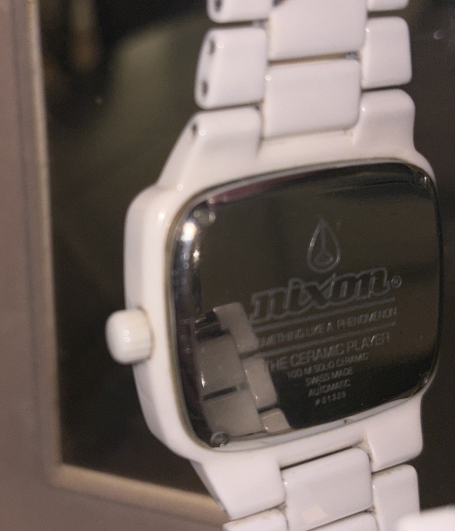 Nixon Ceramic Player Watch Automatic with Red Ruby Limited Edition Men’s Used
