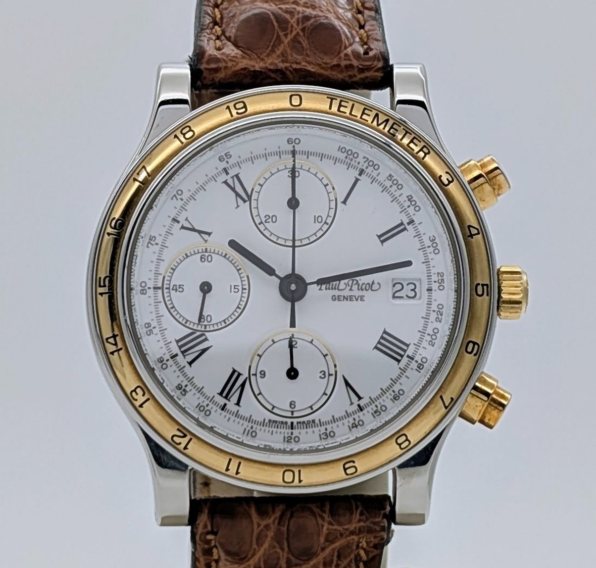 Paul Picot Depose Telemeter Chronograph Ref. 213-400-5006 Ø39mm Watch #3121