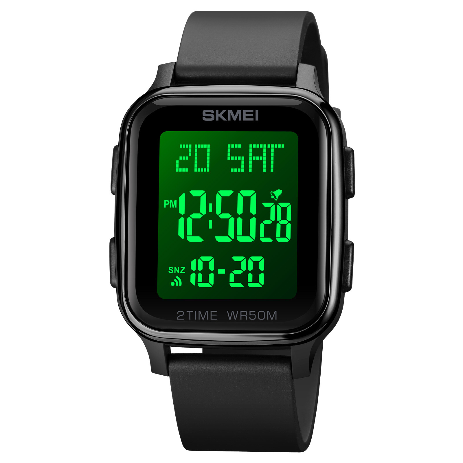 Fashion Men Sports PU Strap Swimming Waterproof Digital Watches