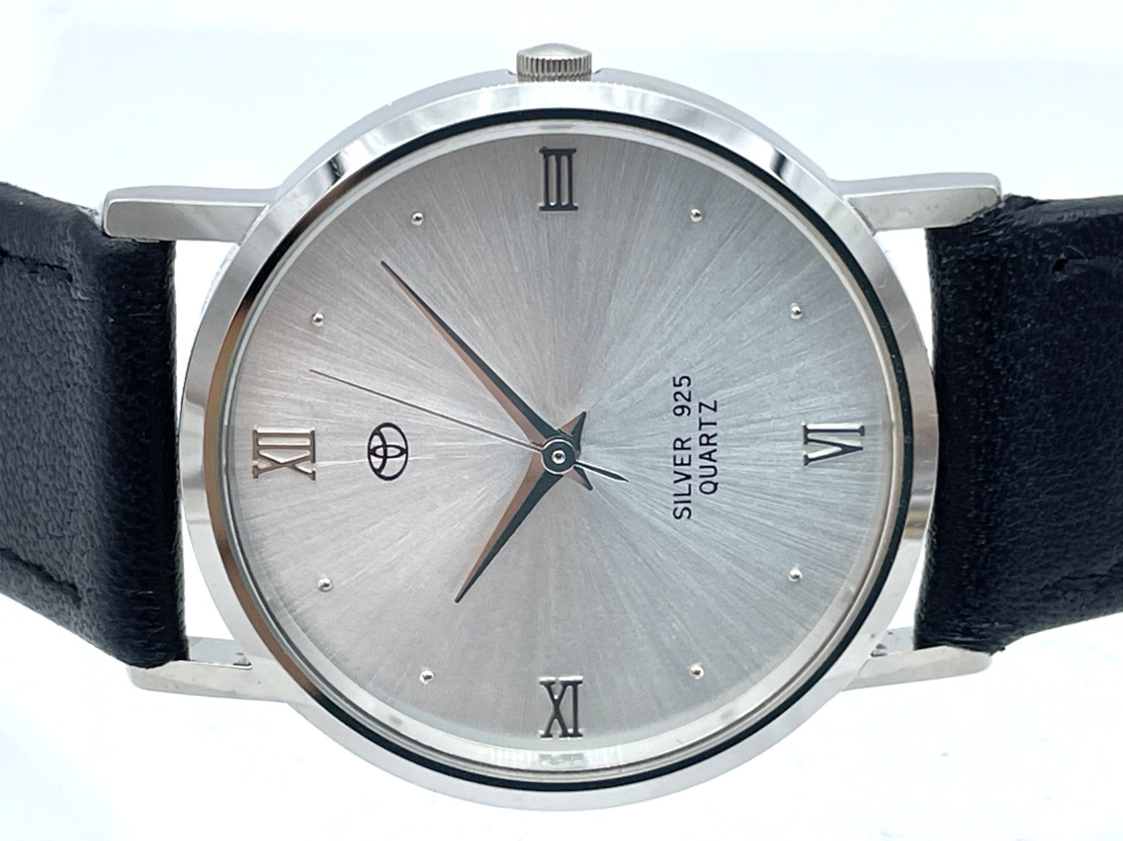 RARE Near MINT TOYOTA Silver925 Unisex Quartz Watch SV925 New Band
