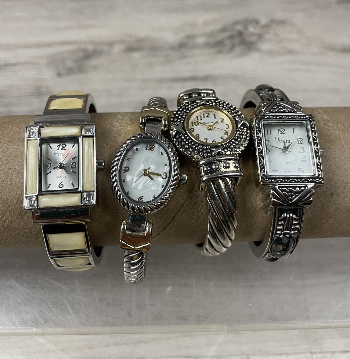 Women Watch Lot 4 Studio Accutime Watch Geneva Vivani Japan