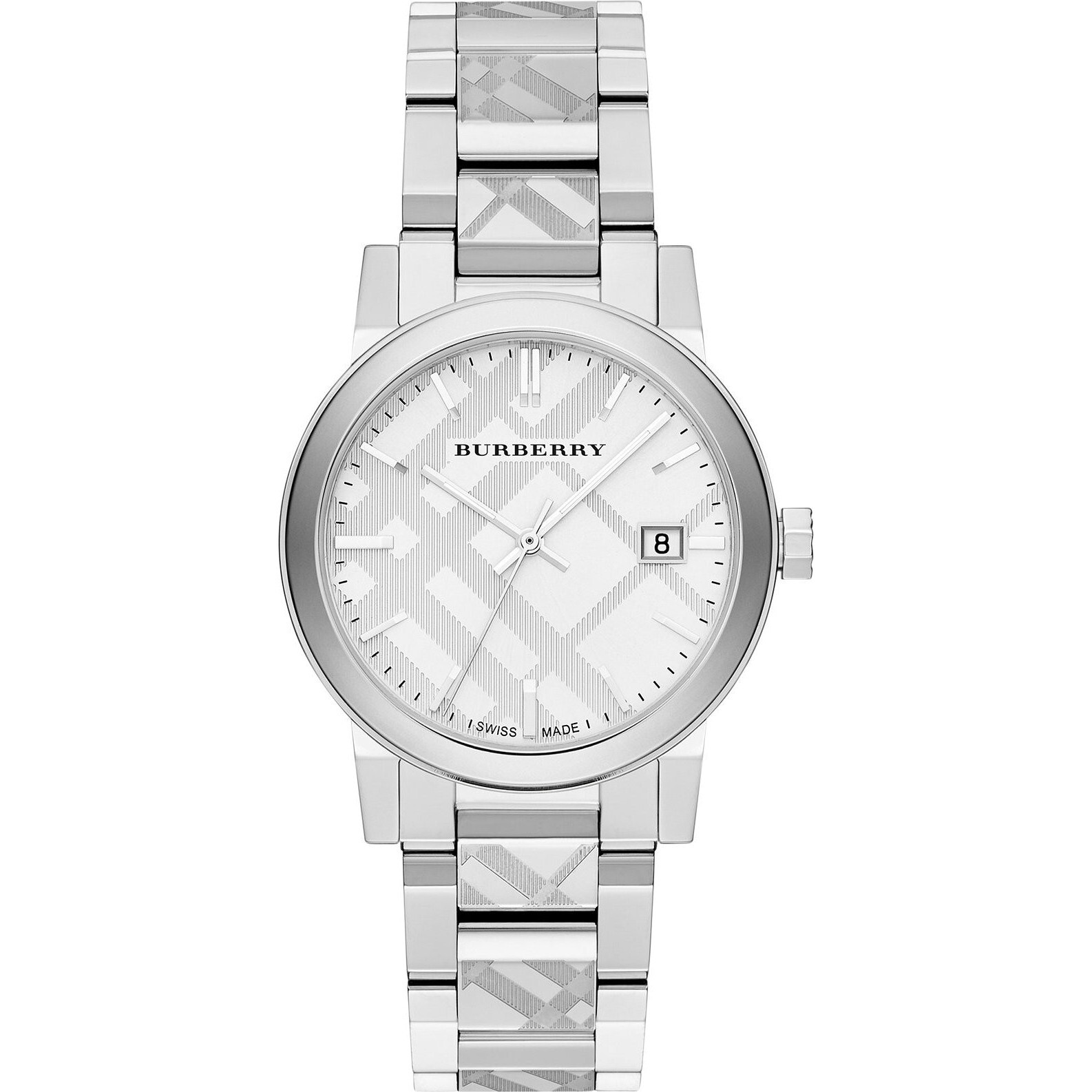 ⭐Burberry® BU 9037 Unisex 38mm Engraved Silver ⭐