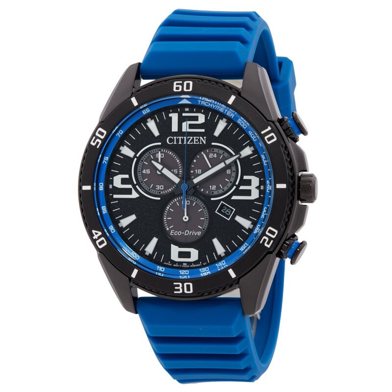 Citizen Men’s Eco-Drive Brycen Black Dial Watch – AT2586-05E NEW